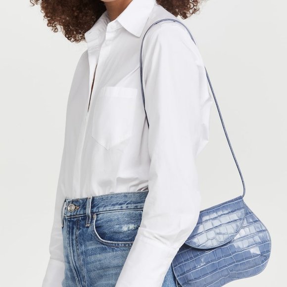 NWT Little Liffner Croc Pebble bag - Picture 6 of 9